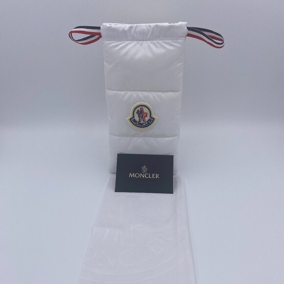 Moncler Padded Soft White Sunglasses Case Set - NEW - Picture 1 of 8